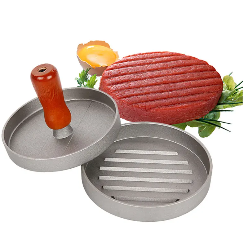 

Metal Patty Make Hamburger Pressesr Machine Meatloaf Stainless steel Mold Hamburger Presses Patties 4.7inch