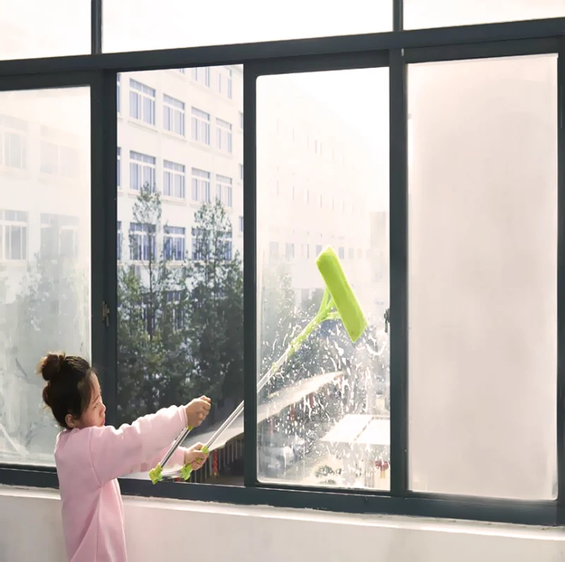 

Double-sided Rub Telescopic Foldable Handle Windows Glass Wiper Crevice Dust Cleaning Brushes Hobot Sponge Mop Extendable Tools