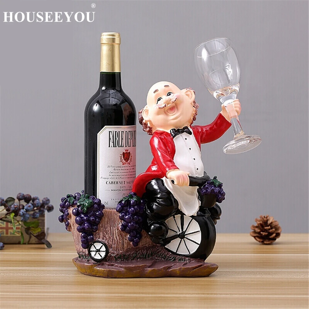 Details about   Wine Rack Wine Bottle Wine Stand Holder Home Hotel Chef Resin Wine Display Shelf 