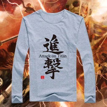

Autumn Winter Clothing T-shirt Attack on Titan unisex costume for Hollween and cosplay