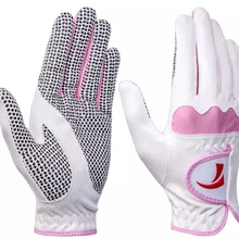 2 пара/лот, женские перчатки для гольфа с левой правой рукой, солнцезащитный крем, впитывающее микроволокно тканевые перчатки, мягкие дышащие износостойкие