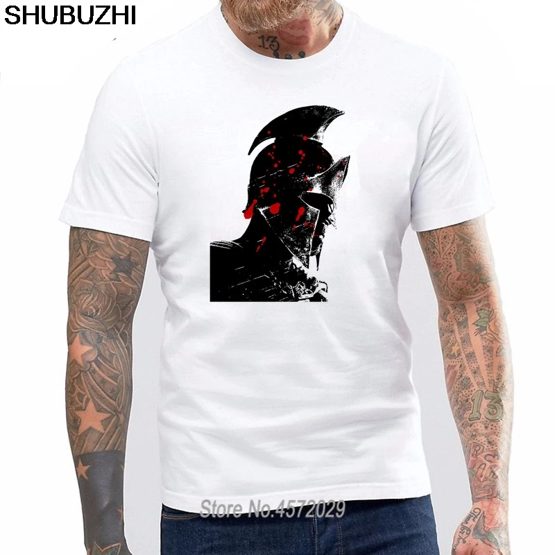 

Summer Style T Shirt 300 Spartan Movie Logo T Shirt Letter T Shirt men Casual Whit T-shirt Custom euro size