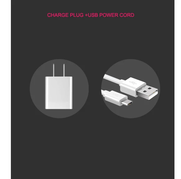 2.Charge Plug +USB power cord