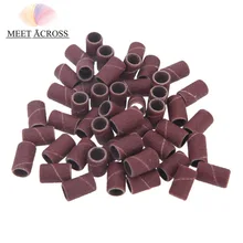 100 шт./упак. Фрезер для ногтей, сверлильный специальная шлифовка бандажей кольцо шлифовальный песок головка полировщик предметов первой необходимости песок круг Маникюрный Инструмент