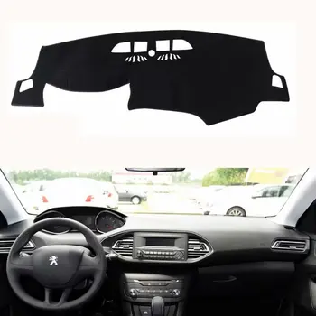 

For Peugeot 308 Hatchback t9 2013-2018 Car Styling Covers Dashmat Dash Mat Sun Shade Dashboard Cover Carpet 2014 2015 2016 2017