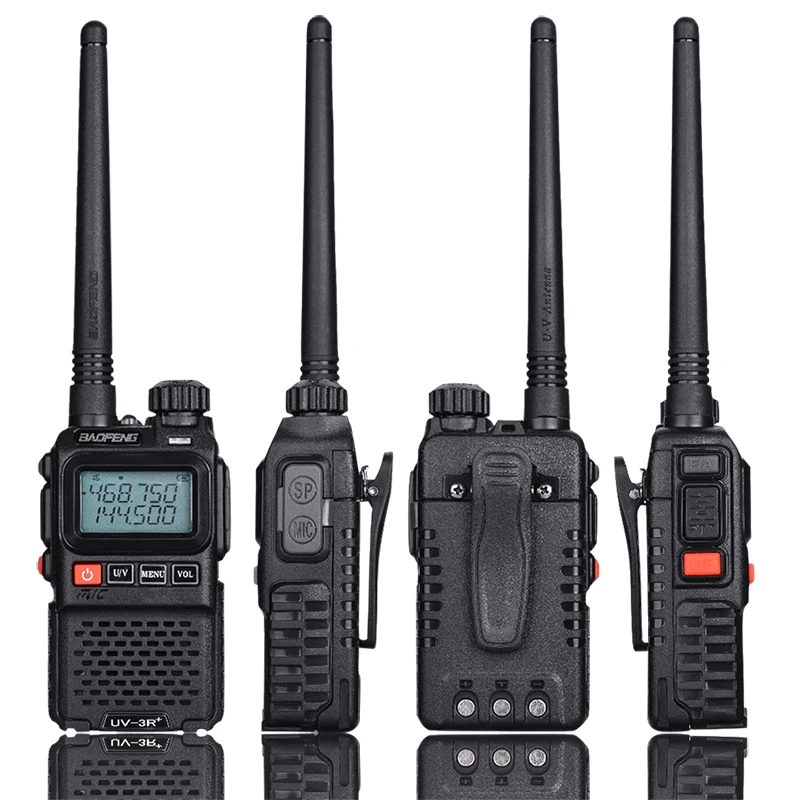 2 шт. BaoFeng UV 3R + Обновление версии мини иди и болтай Walkie Talkie “иди Dual Band Дисплей