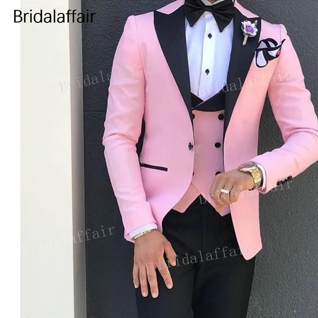 rose gold wedding tuxedo