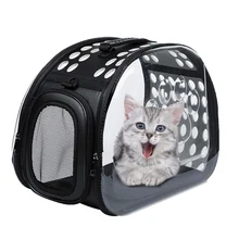 Переносная сумка для собак, переносная сумка для кошек, складной рюкзак, прозрачная дорожная сумка для щенков, Сетчатая Сумка для переноски на плечо, сумки для переноски домашних животных