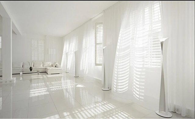 150 cm * 270 cm Pure Witte Voile Sjaal Gordijn Panel Sets Gordijnen ... 150 cm * 270 cm Pure Witte Voile Sjaal Gordijn Panel Sets Gordijnen ...