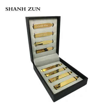 

SHANH ZUN 8 Pcs Love Notes Stainless Steel Collar Stays in Gift Box Gift for Him