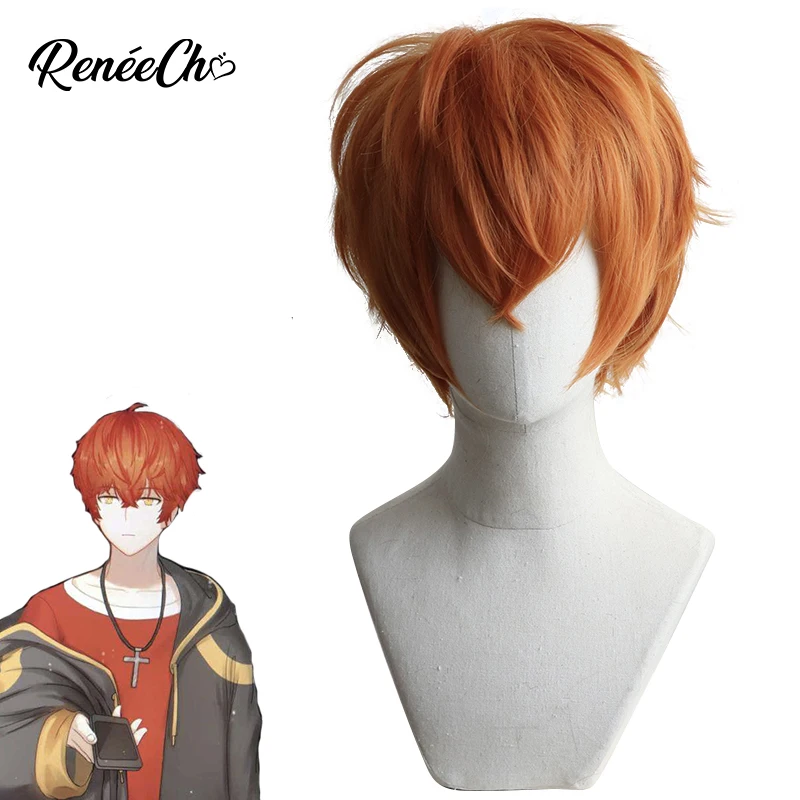 Парик Mystic Messenger 707 косплей игра волосы короткий синтетический парик для мужчин
