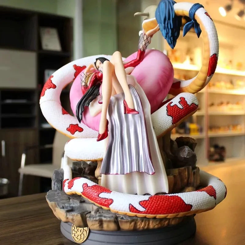 Аниме сплошной сексуальный фигурка девушки Боа Хэнкок со змеей GK ПВХ Действие Рисунок Статуя Коллекционная модель большой размер игрушки