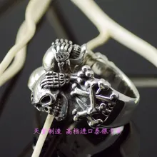 Thai silver skull ring