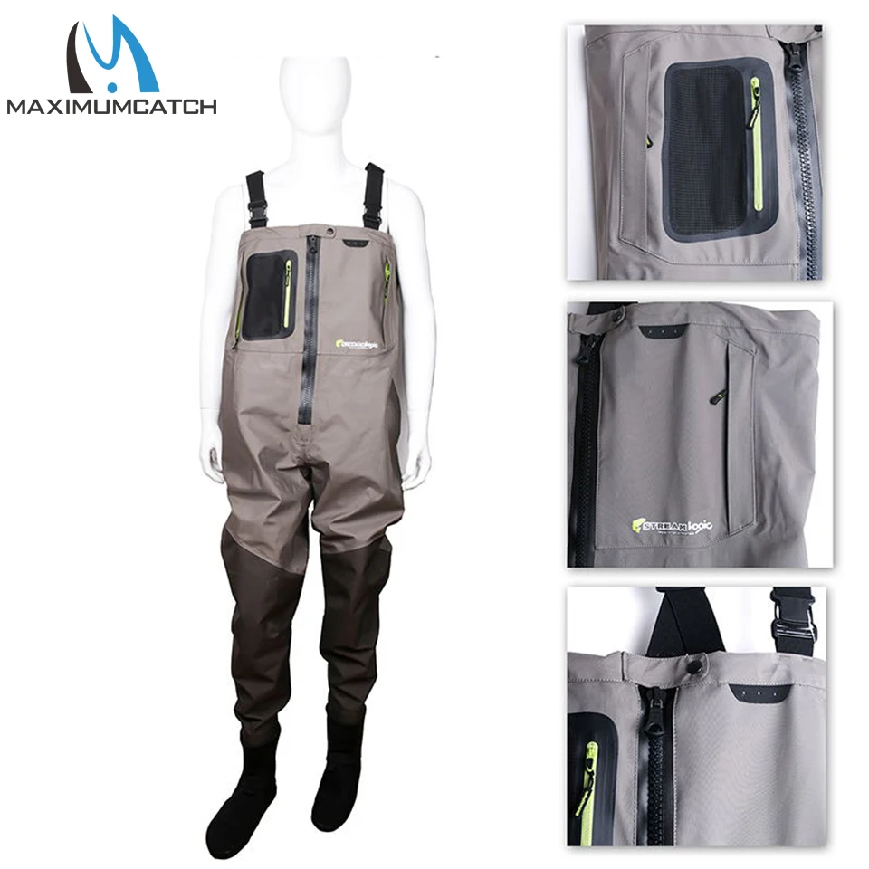 

Maximumcatch Outdoor Stocking Foot Light Weight Breathable Fly Fishing Wader Waterproof Wading Pants
