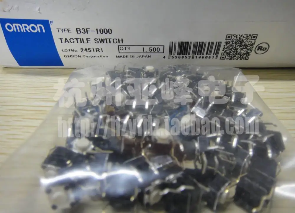 

Free Delivery.New original key switch B3F-1000 touch switch a packet 100