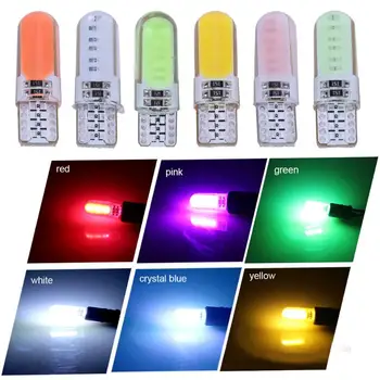 

10Pcs 12V 2W T10 LED Car Interior Lights COB Wedge Light Ultrathin Auto Light-emitting Diode Trunk /License Plate Lamp Bulb
