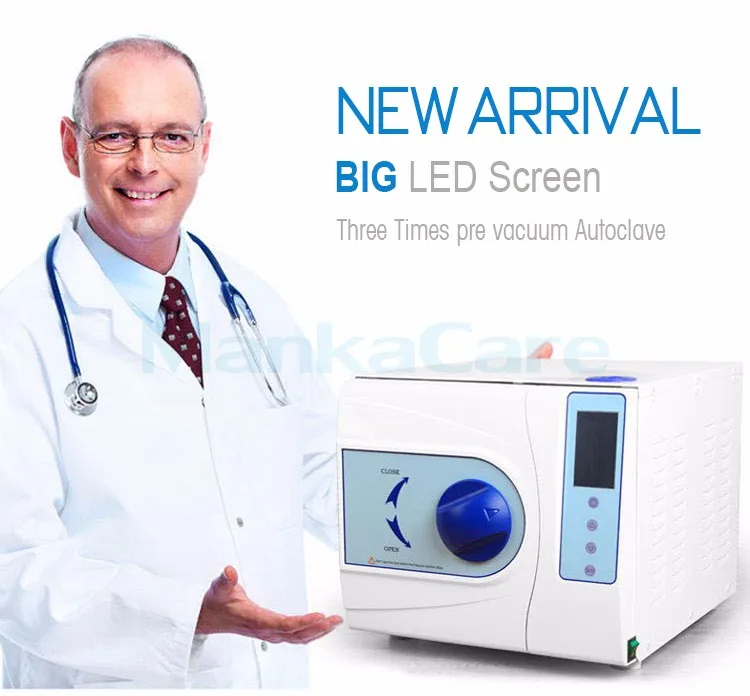 Класс B автоклав с принтером 23 литра паровой стерилизатор 23л вакуумный паровой стоматологический стерилизатор в ЕС