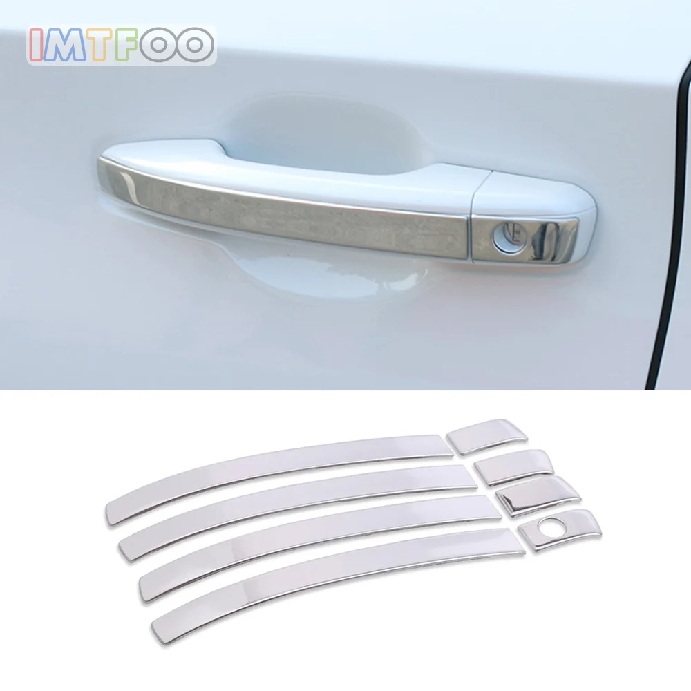 

STAINLESS STEEL EXTERIOR DOOR HANDLE COVER BEZEL MOLDING GARNISH FOR 2018 HONDA ACCORD ACCESSORIES CAR-STYLING