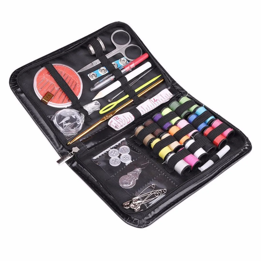 Mini Beginner Sewing Kit Case Set Supplies Adults Kids Home Travel Campers New