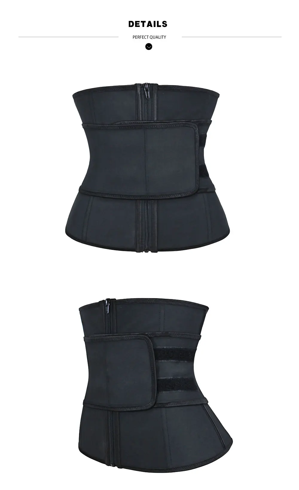 NB1679_01 Atbuty Abdominal Trainer High Double Compression Zipper Steel Boned Latex Waist Trainer Corsets Slimming Body Shaper Waist Cincher (4)