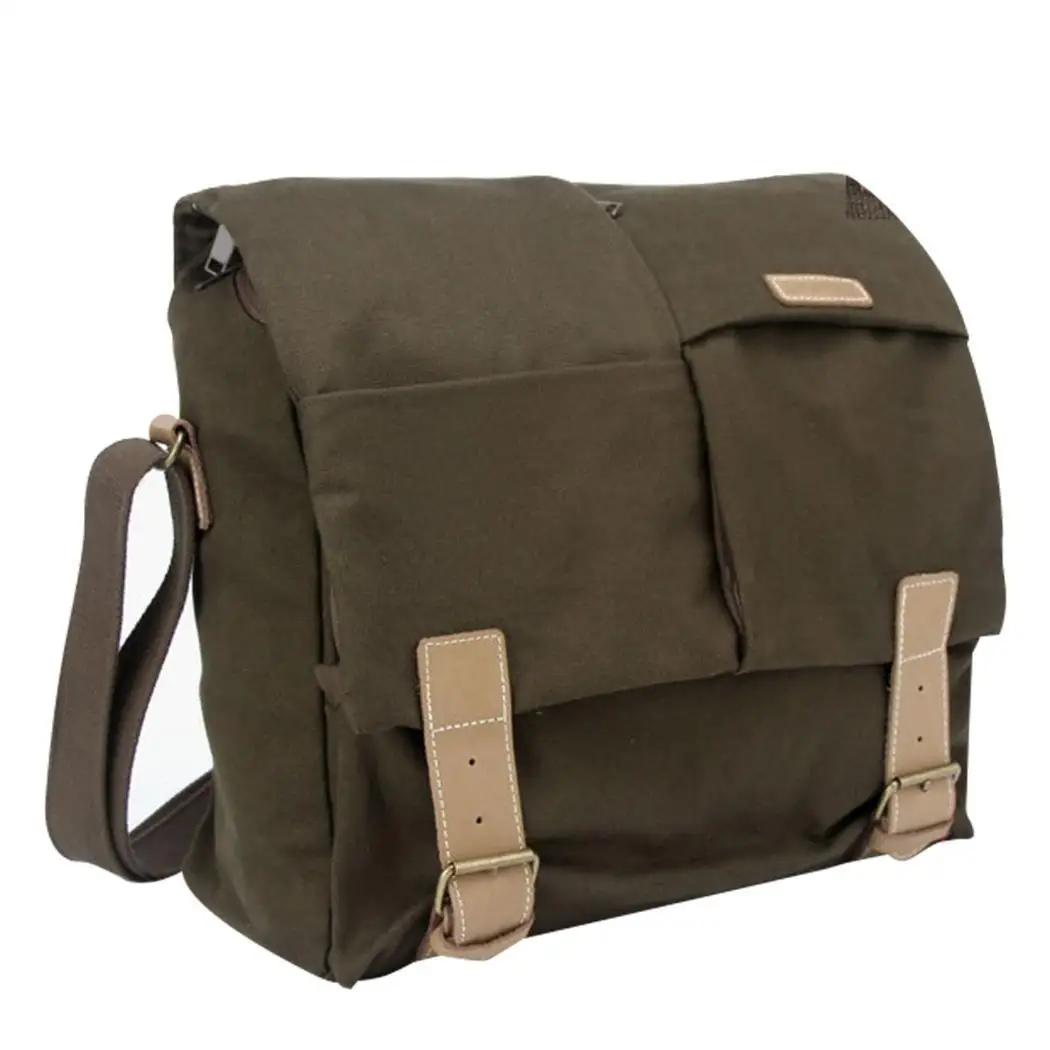 

Waterproof and Shockproof SLR Digital Camera Photography Canvas Dark Brown N2, N4 Shoulder Buckle Bag Solid