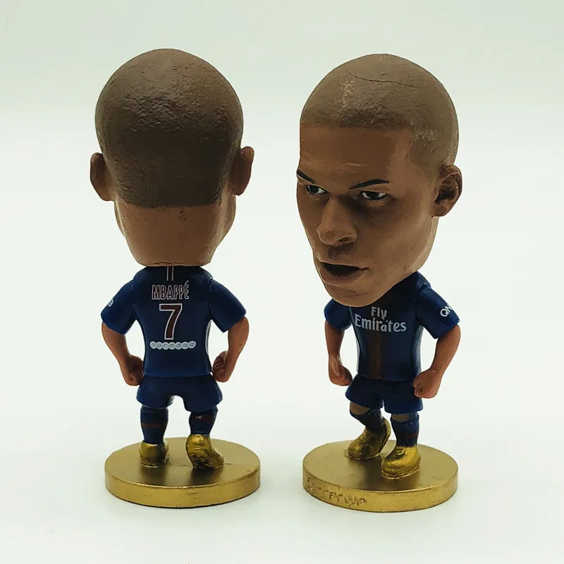 

Soccerwe Soccer Star 7 Kylian Mbappe Doll Paris Saint Club 2019 Blue Kit