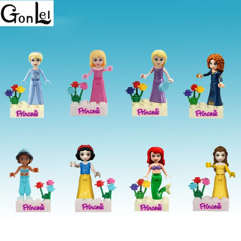 GonLeI Princess Girl White Snow Tinker Bell Fairy Tale Building Blocks Sets Model Bricks Toy For Children 115-116 block-set : image GonLeI Princess Girl White Snow Tinker Bell Fairy Tale Building Blocks Sets Model Bricks Toy For Children 115-116 block-set