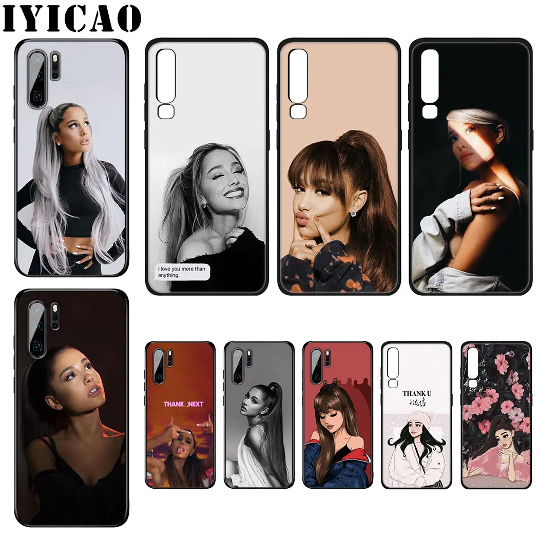 IYICAO Ariana Grande Soft Silicone Case for Huawei P Smart P30 P20 P10 Lite Pro Phone |