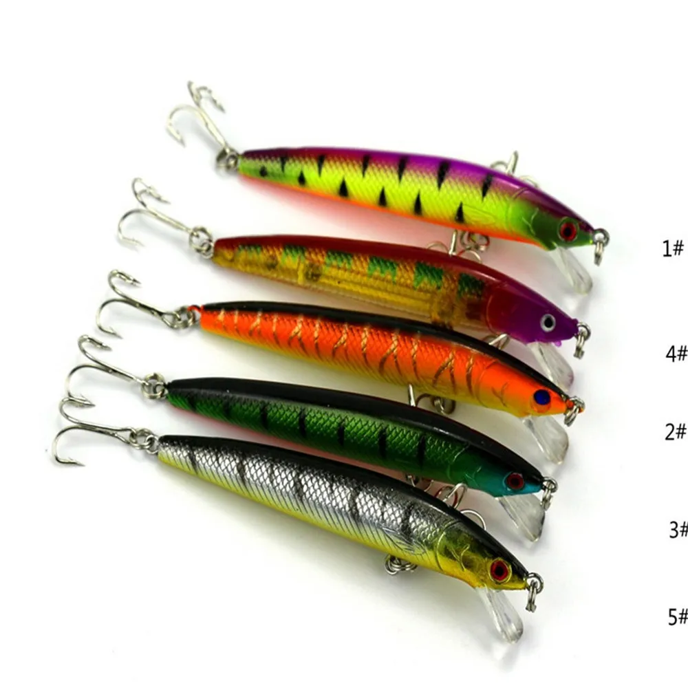 Strong Lure Frag 5pcs/lot Black Fishing Lure Plastic Artificial Minnow