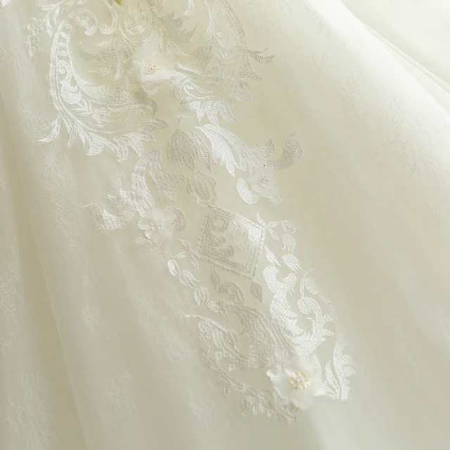 SL-502 Charming Strapless Applique Lace Vintage Bridal Wedding Dress 2018 Princess Wedding Dresses Turkey 6