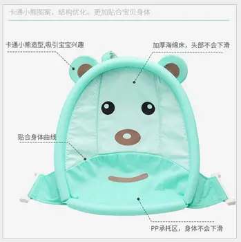 

1pc Portable Baby Non-Slip Bath Pad NewBorn Air Cushion Bed/Chair/Shelf Baby Shower Cute Animal Cartoon Baby Bath Pad Home Pink