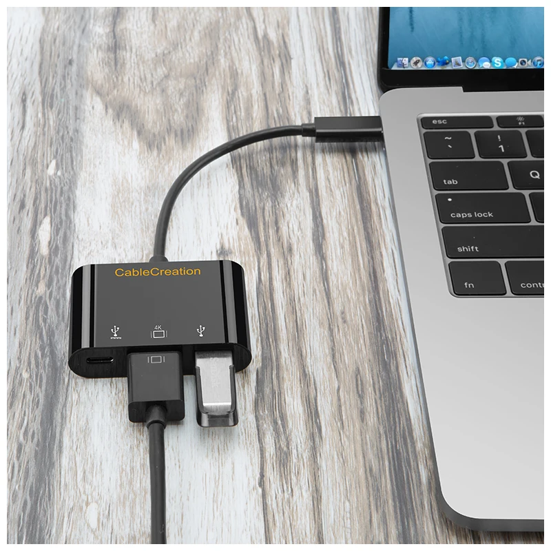 Адаптер для передачи данных адаптер 3 в 1 Type C HDMI 4K женский USB 0 совместимый хаб