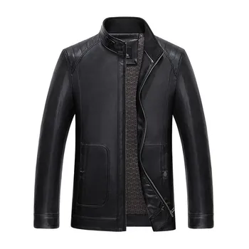 

new Genuine Leather Jacket Men Design Stand Collar Male Casual Motorcycle Leather Jacket Mens Fashion high quality jackets