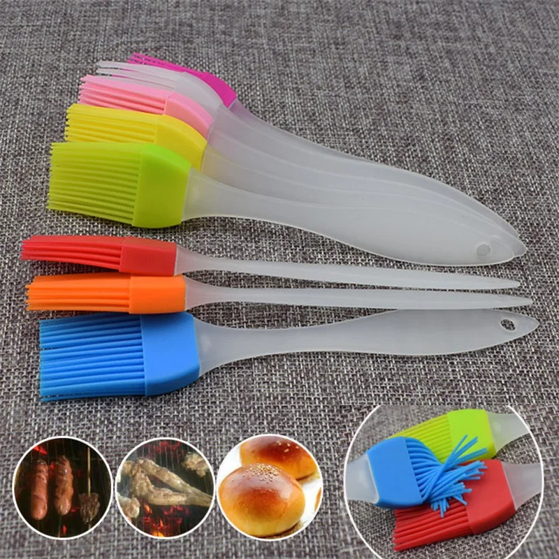 

17CM/20CM Silicone Bread Basting Brush BBQ Baking Kitchen Cooking Tools Magic Cleaning Brushes Easy to Clean Wash Brushes