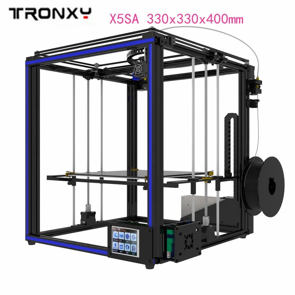 

2019 Tronxy X5SA 3D Printer kit 3.5 Inches LCD Touch Screen DIY 0.4mm Diameter Nozzle Precision Auto Leveling 330x330x400mm