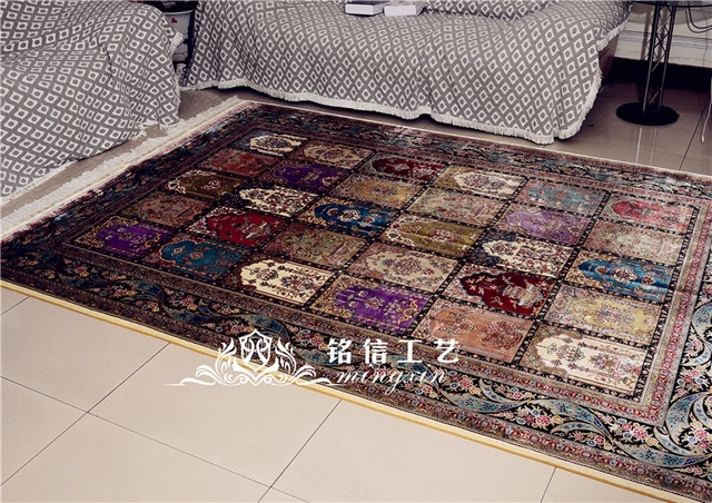 mingxin 6x9 pieds quatre saisons gomtrique tapis turc conception hande fait soie tapis htel grand tapis - Tapis Turc mingxin 6x9 pieds quatre saisons gomtrique tapis turc conception hande fait soie tapis htel grand tapis - Tapis Turc