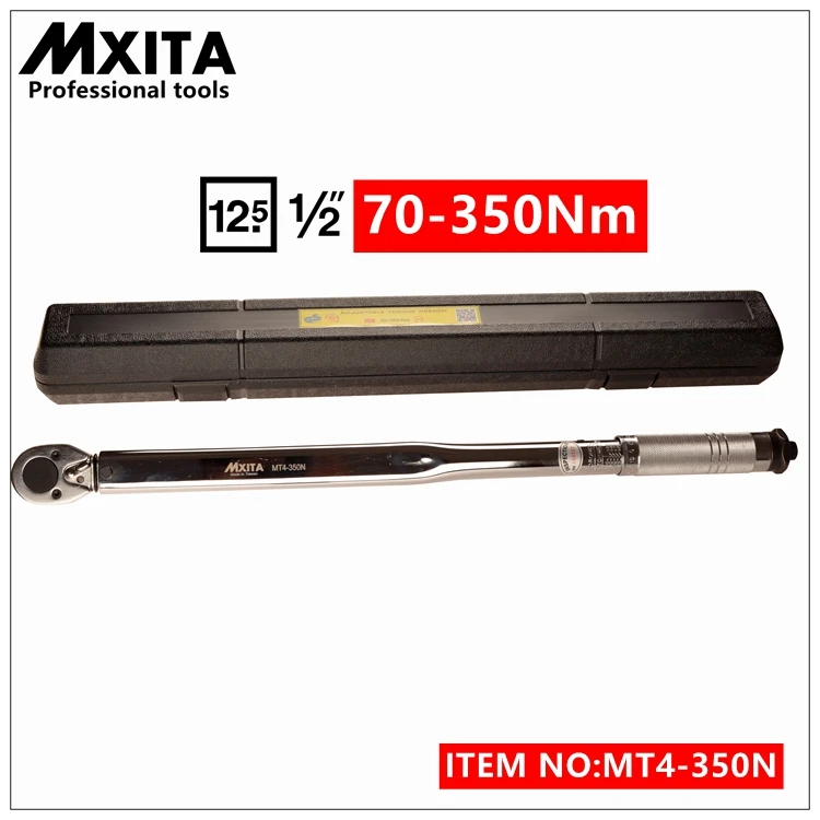 MXITA 1/4 ''Моментный ключ Capri Tools чехол для ног фунт 5-25нм клик Регулируемый ручной гаечный ключ с трещоткой гаечный ключ инструмент - Цвет: 70-350Nm