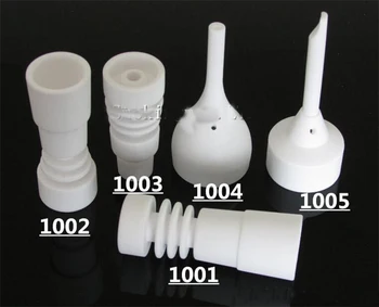 

14mm&18mm domeless ceramic nail with male female carb cap joint GR2 titanium nail domeless titanium nail titanium dabble