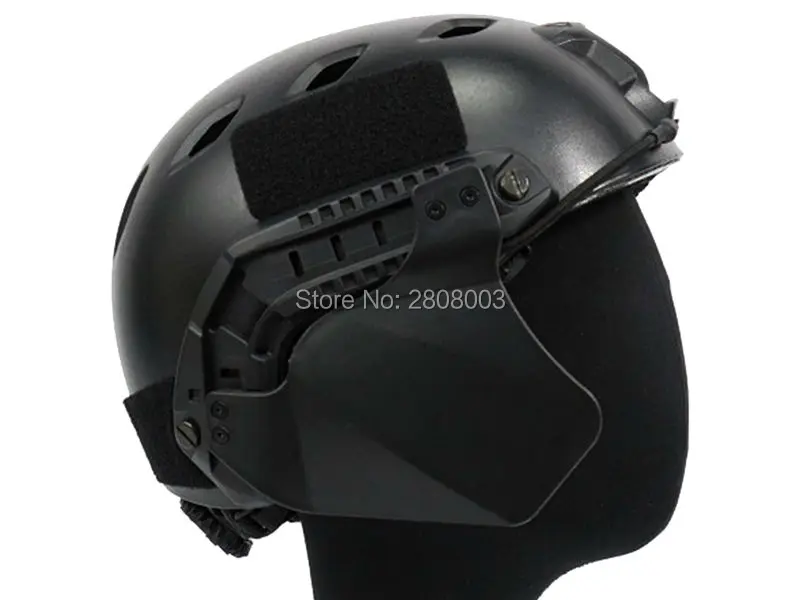 MDG Tactical Ear Protection IBH Fast Helmet Cover Airsoft Blackin