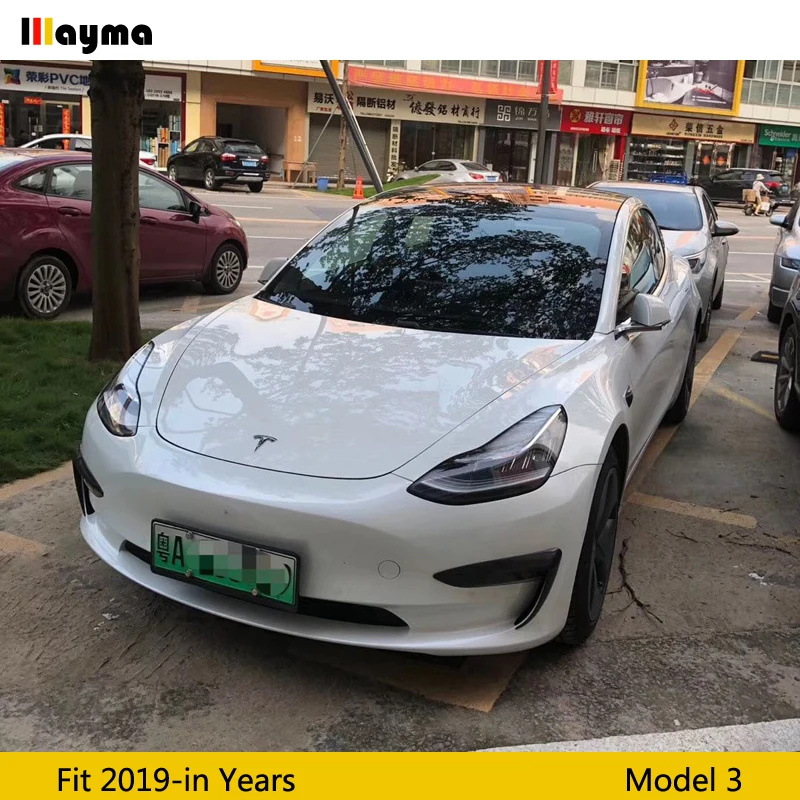 Надувной нож для переднего бампера из углеродного волокна в спортивном стиле Tesla