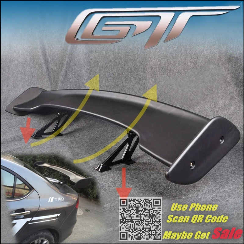 Car Big GT Rear Spoiler Wing Tail Deflector / Trunk Blades Drift For