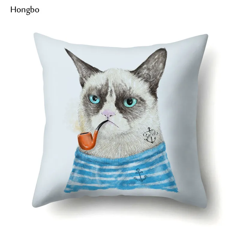 Хунбо мультфильм Cat Чехол для подушки с принтом Подушка Чехол домашнего декора диван автомобильные подушки для сиденья - Цвет: 5