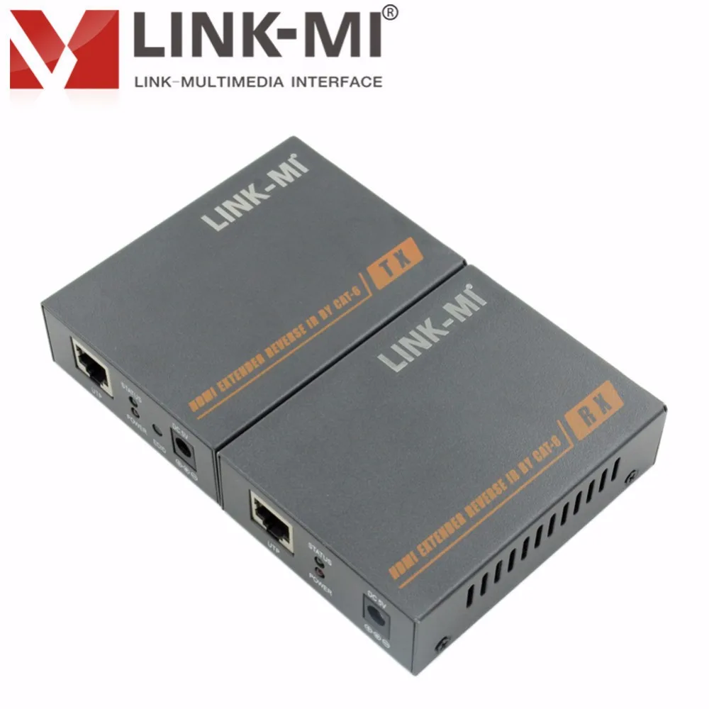 LINK MI LM HT208 60 м HDMI удлинитель с ИК по одной Cat6 кабель Full HD 1080 P hdmi передатчик и