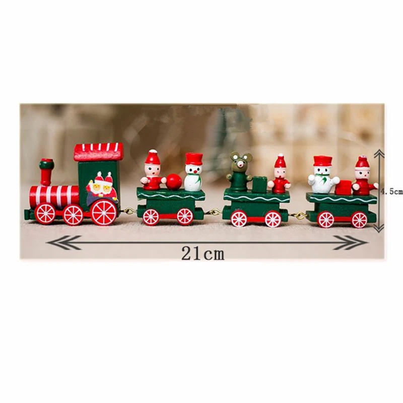 Новогодние подарки рождественские украшения для дома креативный цветной Рождественский поезд Рождественский детский подарок рождественские украшения Navidad, Q