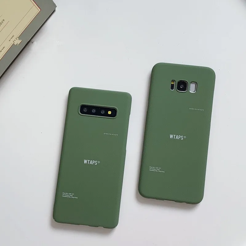 Meachy простой чехол для телефона с надписью зеленого маття Samsung Galaxy S10 Plus S9 S8 Note 9 8