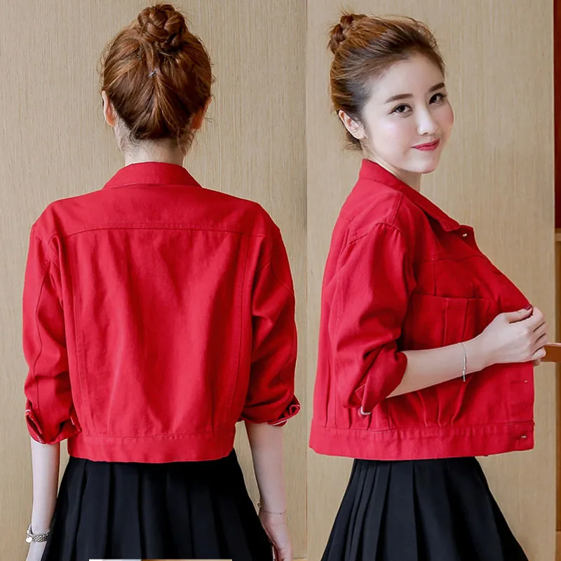 ladies short red jackets