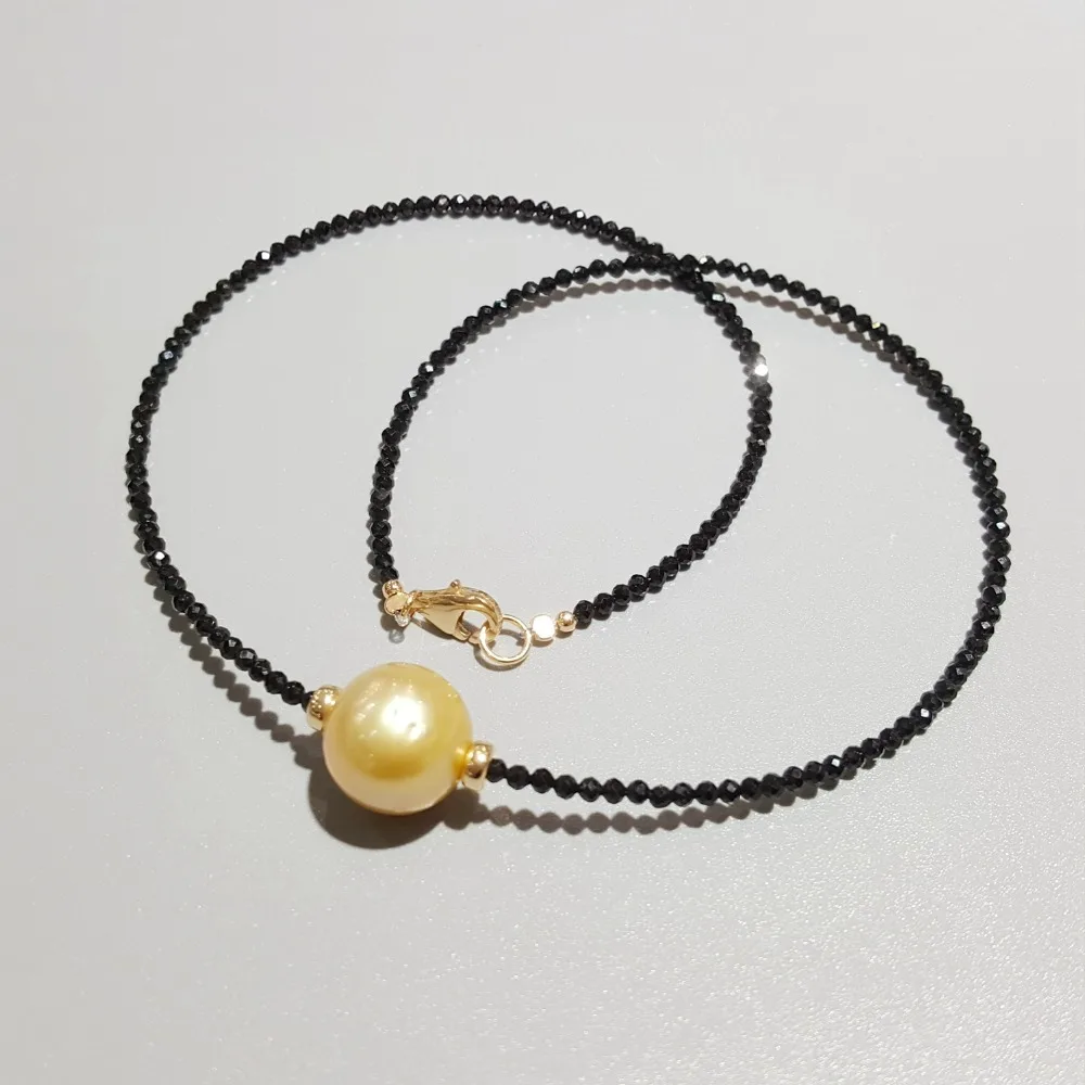 Lii Ji Golden South Sea Pearl Black 