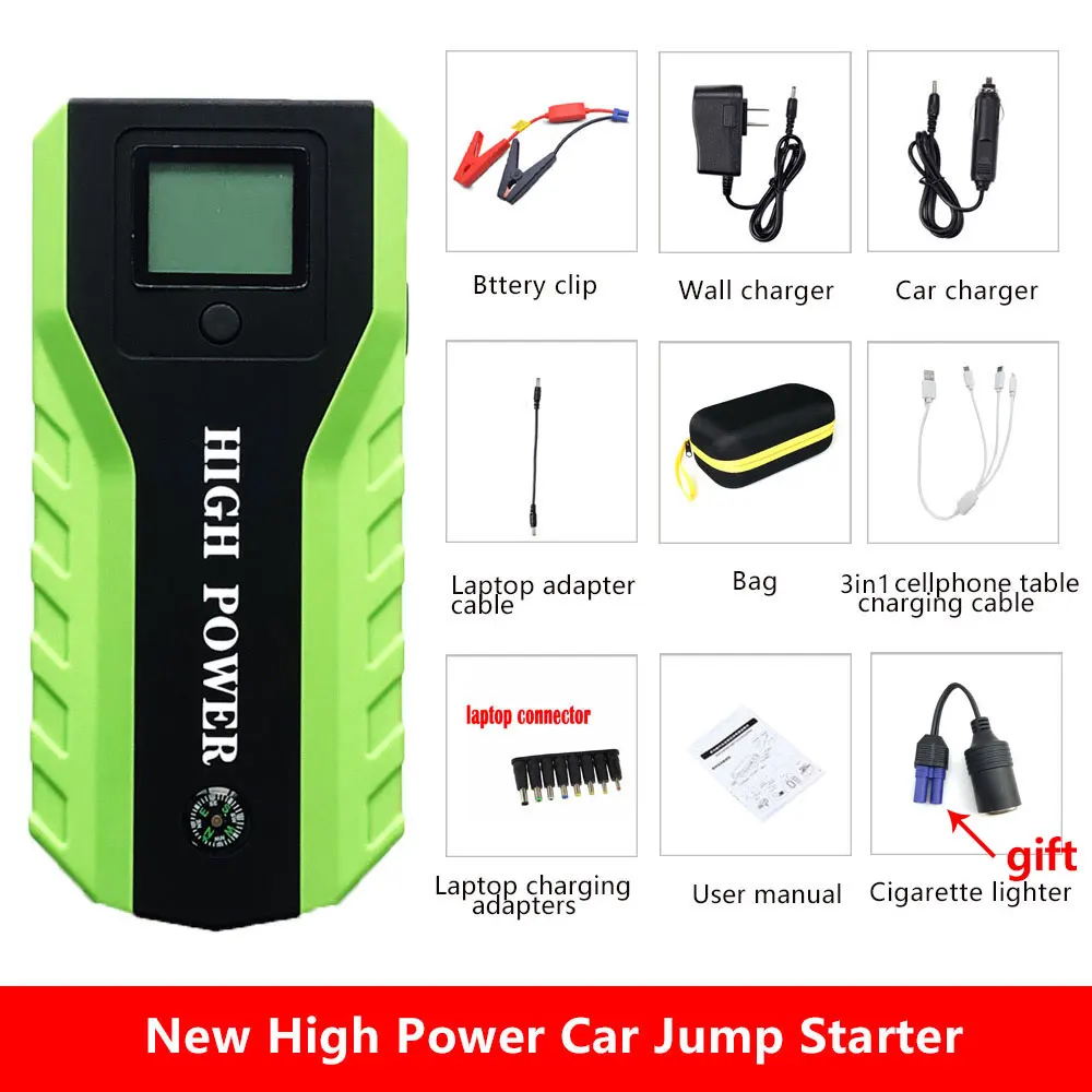 High Power Car Jump Starter 89800mAh Portable Emergency Car Charger