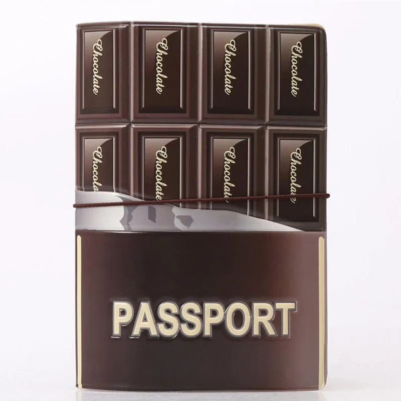 Дорожная 3D обложка для паспорта для девушек, студенток, мультфильм, русский паспорт, чехол, бизнес-билетный держатель для карт, женская организация, розовый - Цвет: chocolate
