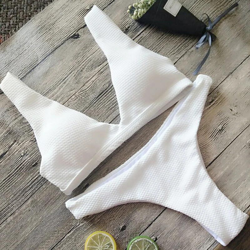

Sexy Women Thong Bikini Set Swimsuit Swimwear Push Up Biquini Bathing Swimming Swim Suit Mayo Bikinis Maillot De Bain Femme 2019
